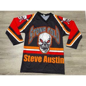 Rare Vintage WWF Stone Cold Steve Austin 3:16 Hockey Jersey Sz Medium Excellent
